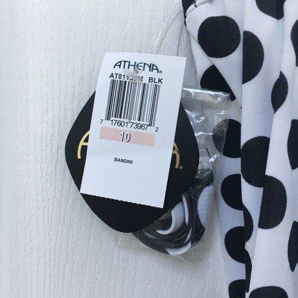 𝅺ATHENA swim top with sash hem (Macys) - Picture 5 of 7